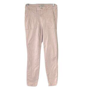 Calvin Klein Womens size 27 Cargo Style Pocket Mid Rise Stretch Denim Jeans Pink